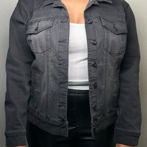 DG2 by Diane Gilman Charcoal Jean Jacket